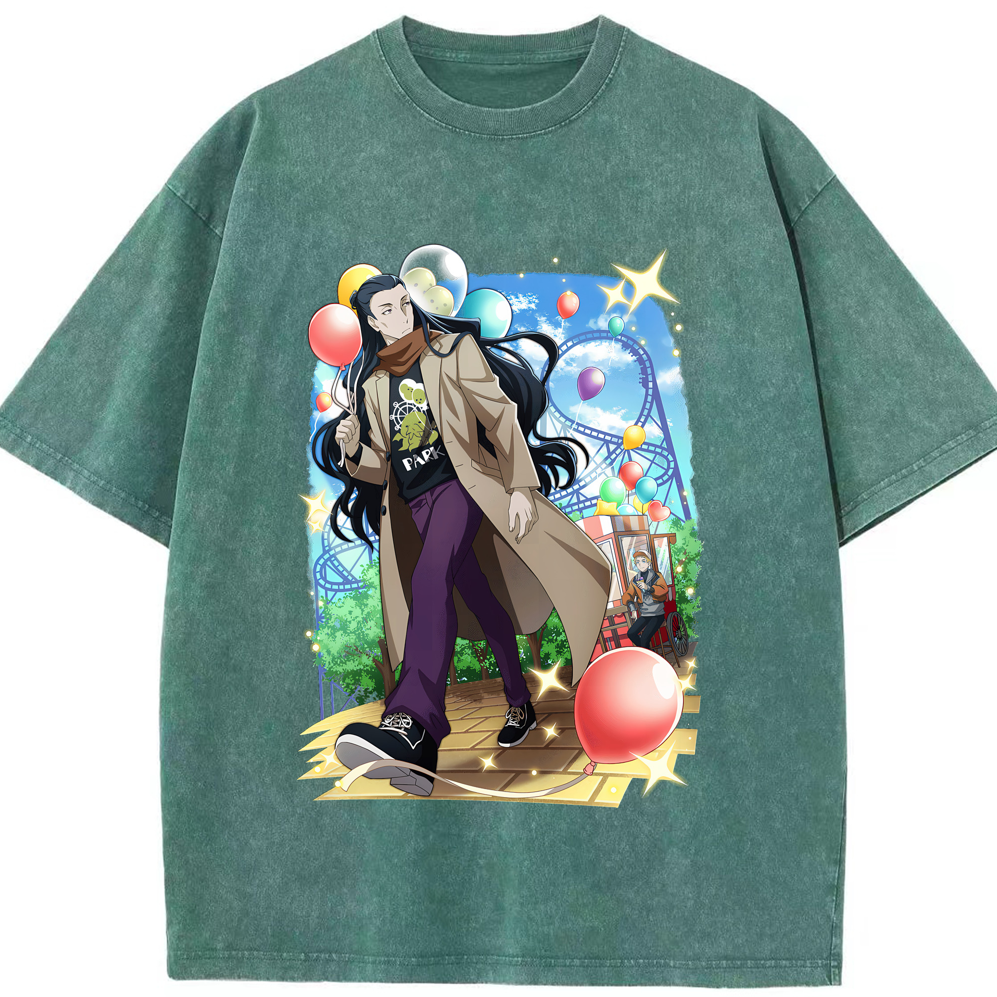 （画像用） 文豪ストレイドッグス Bungo Stray Dogs 綿100% ヴィンテージ風 半袖Tシャツ（フロントプリント）